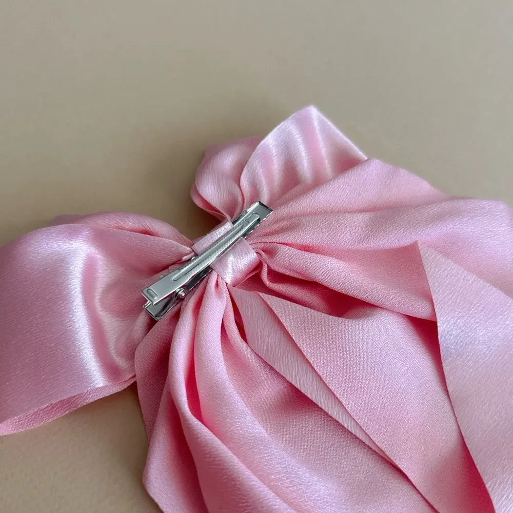 Elegant Pink Bow Hair Accessory K20